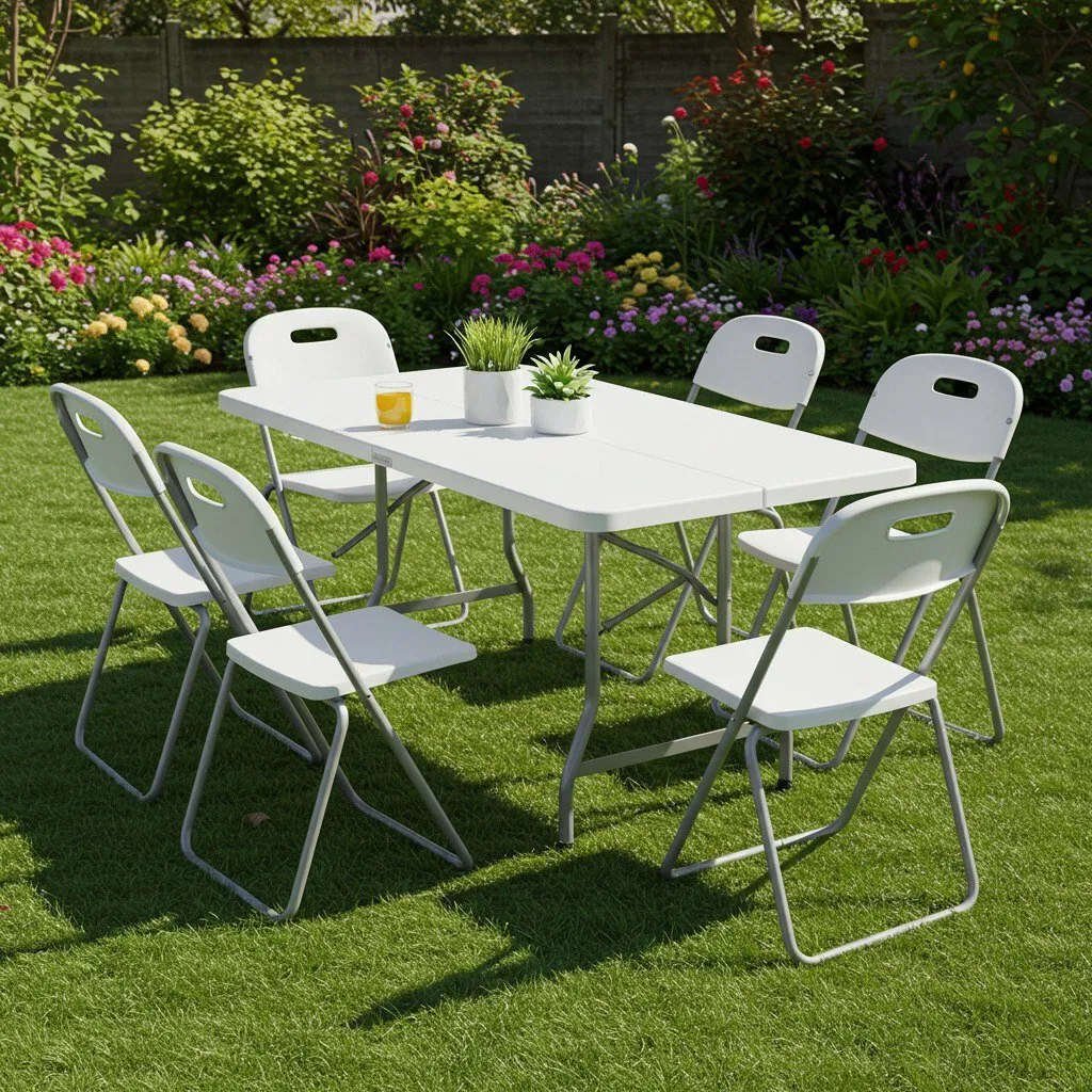 Mesa Plegable FoldEase 180 cm - detalle 10