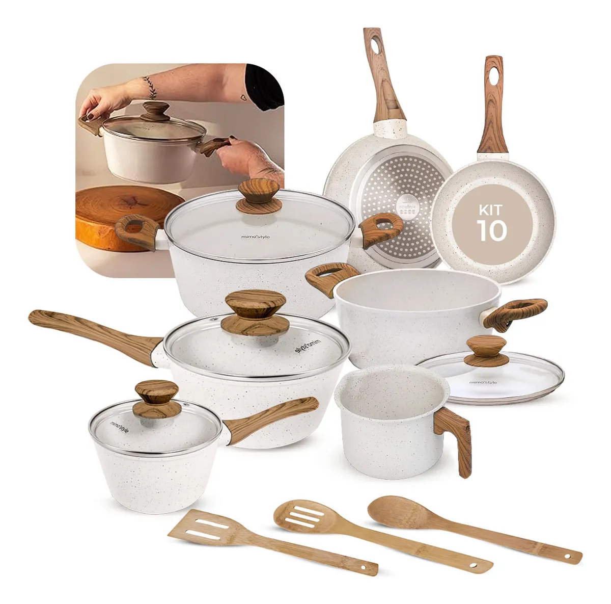 Set de Ollas Antiadherentes Colinox Style