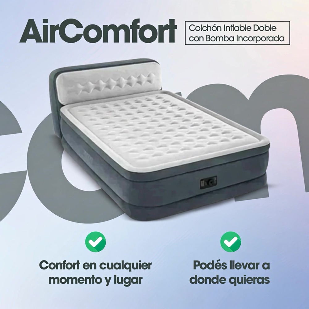 Colchón Inflable Doble c/ bomba — imagen 3 de 3