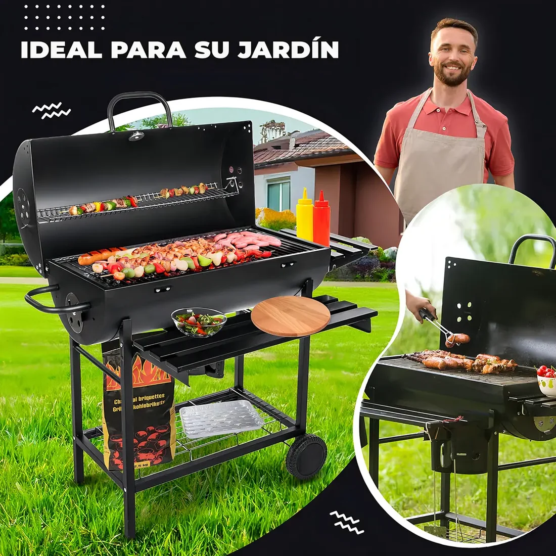 Asador Ahumador de Carbón — imagen 2 de 2