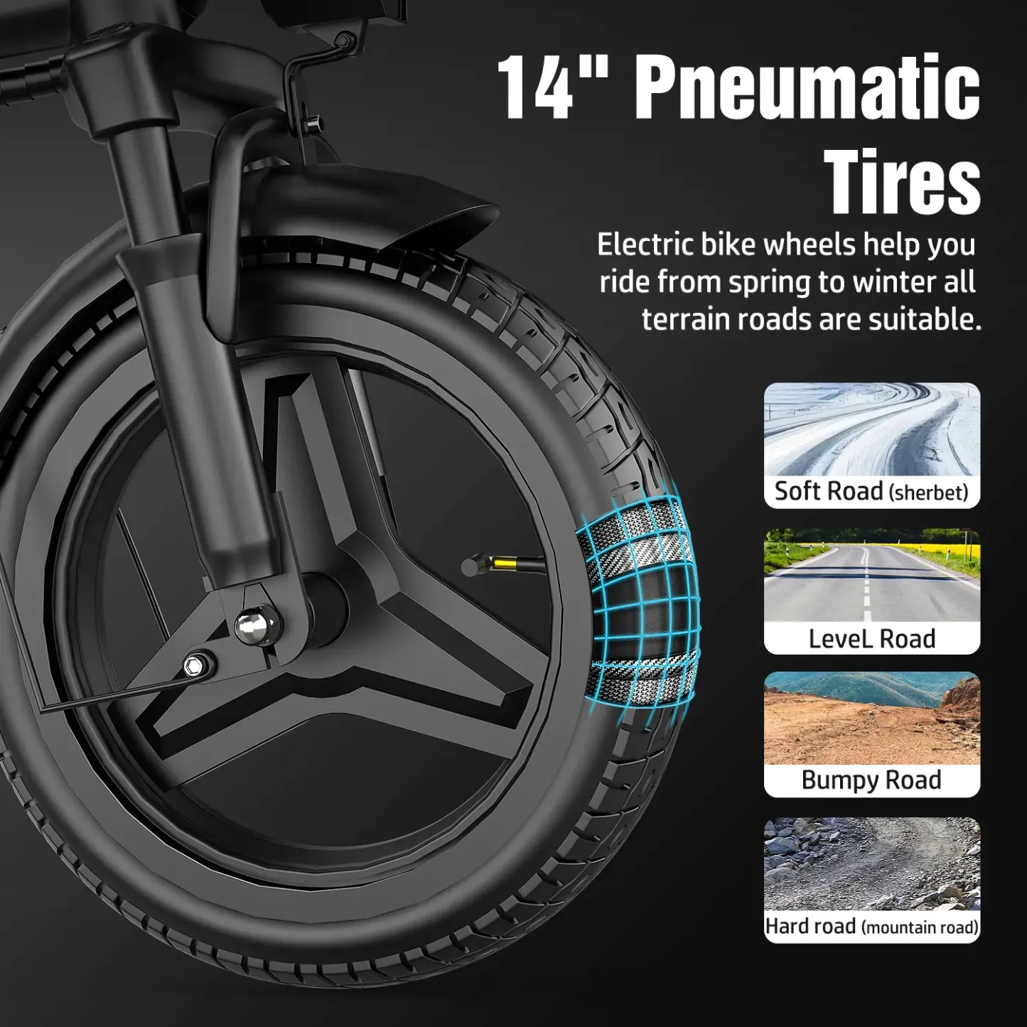 Bicicleta Eléctrica Plegable Z6 — imagen 3 de 3