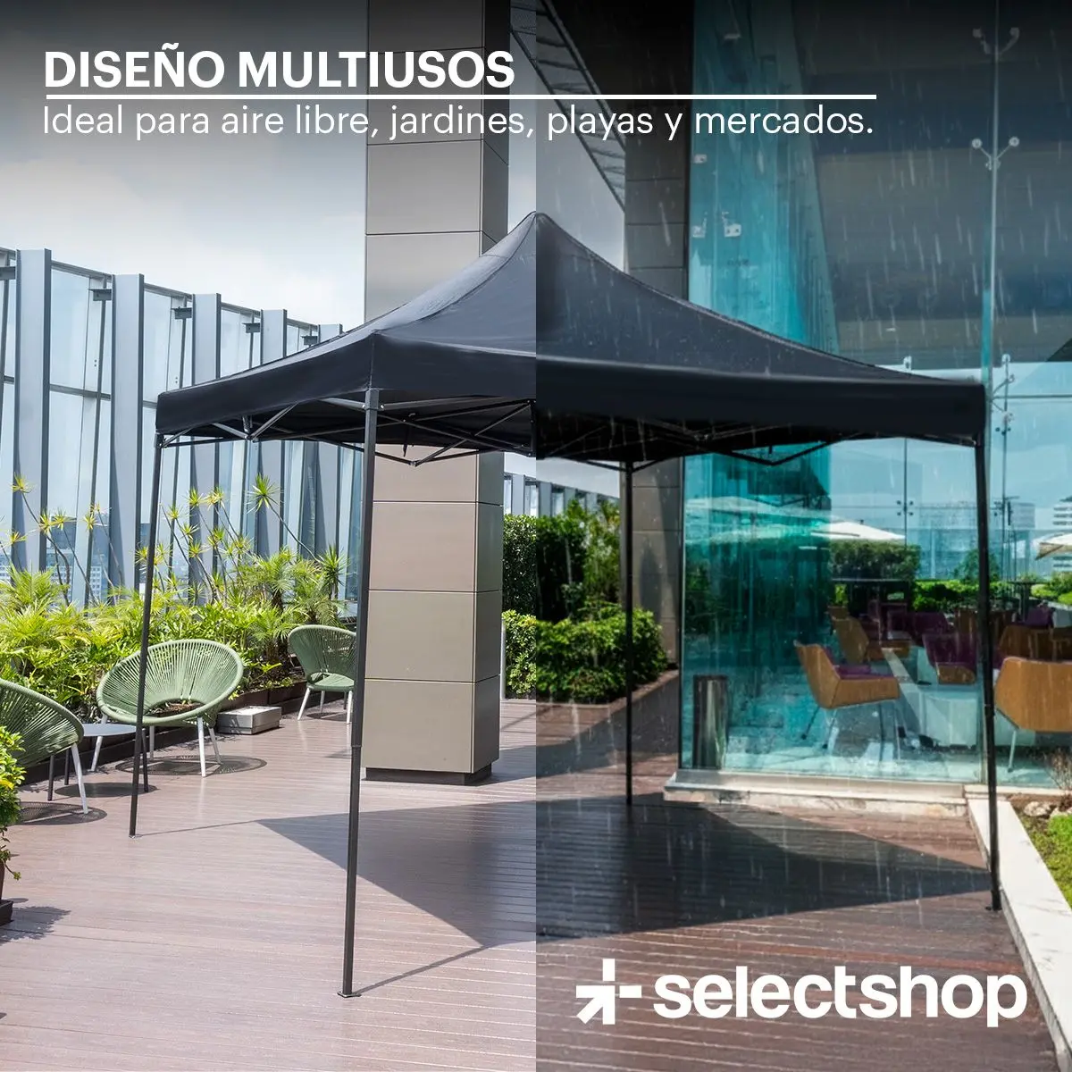 Gazebo Plegable Portátil 3×3 m — imagen 8 de 8