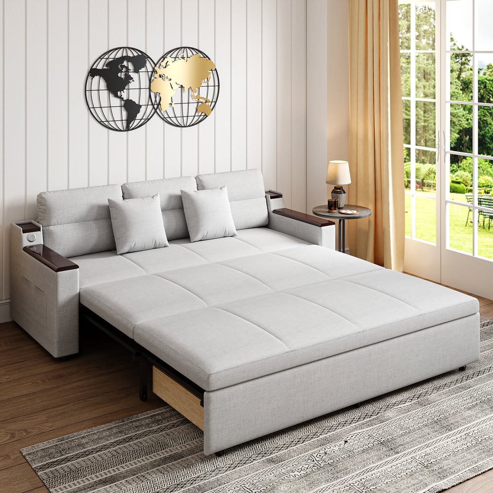 Sofá Cama de Lino — imagen 2 de 6