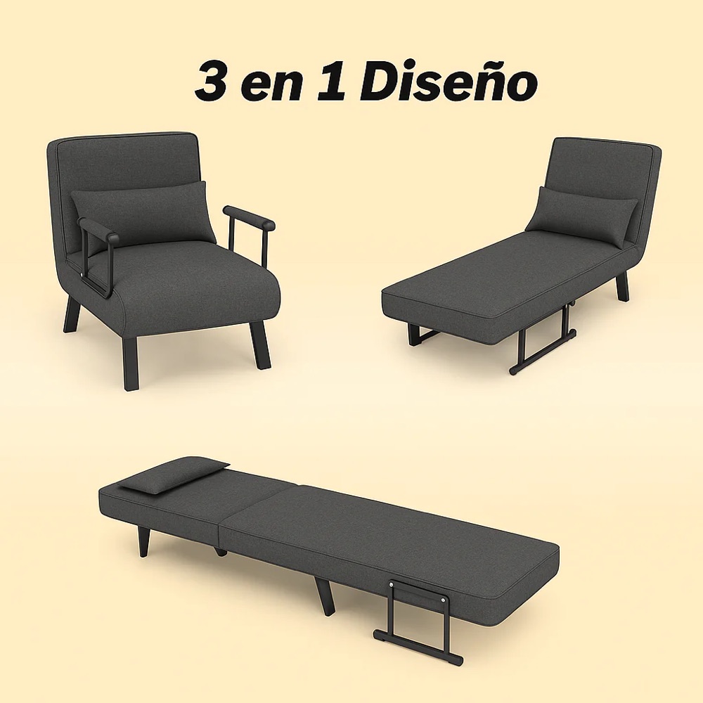 Sofá Cama Convertible 3 en 1 — imagen 3 de 3