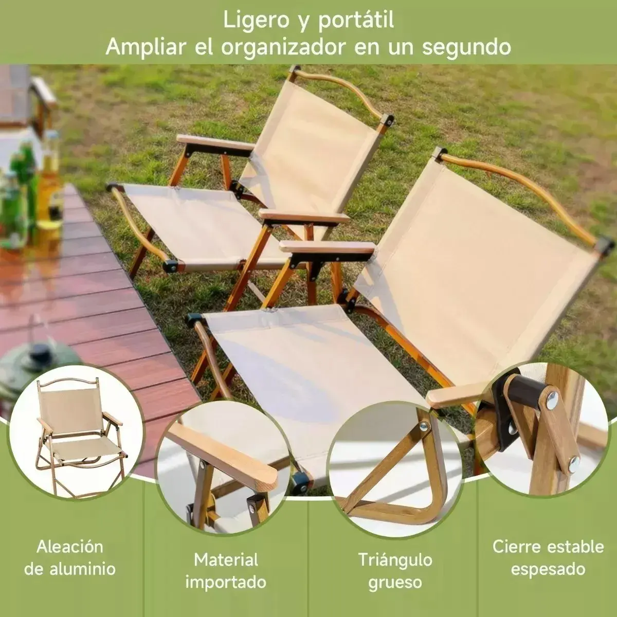 Silla Plegable Cottex - detalle 2