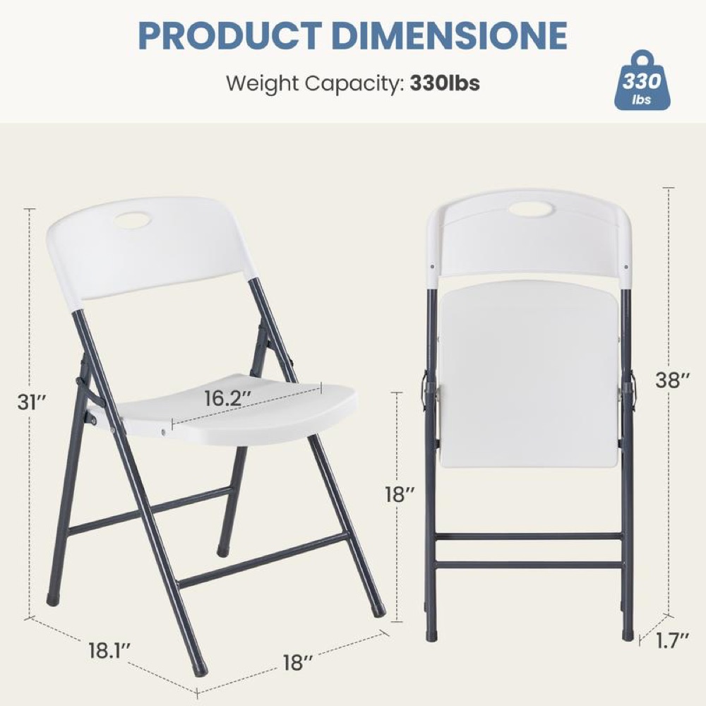 Silla Plegable Reforzada Sweetcrispy — imagen 3 de 3